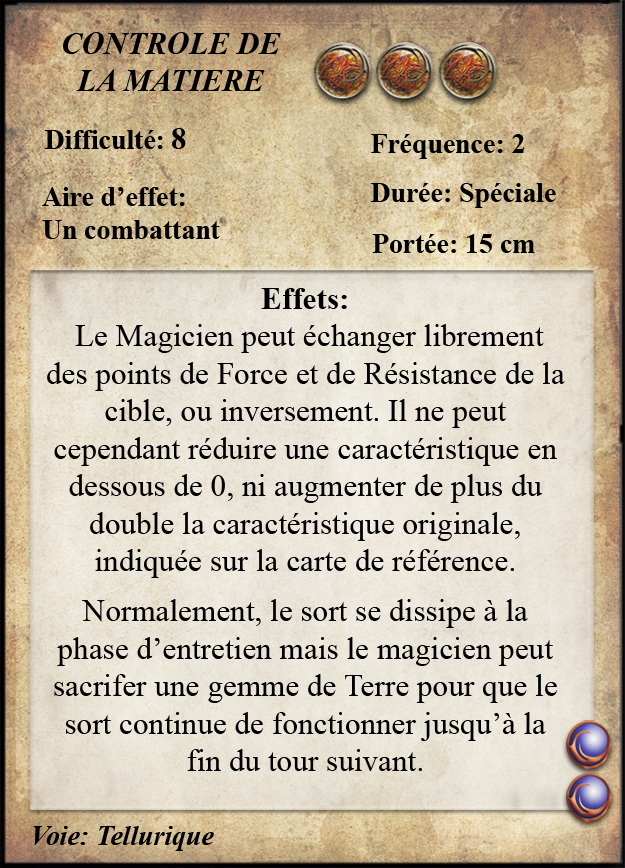 Contrôle de la Matière